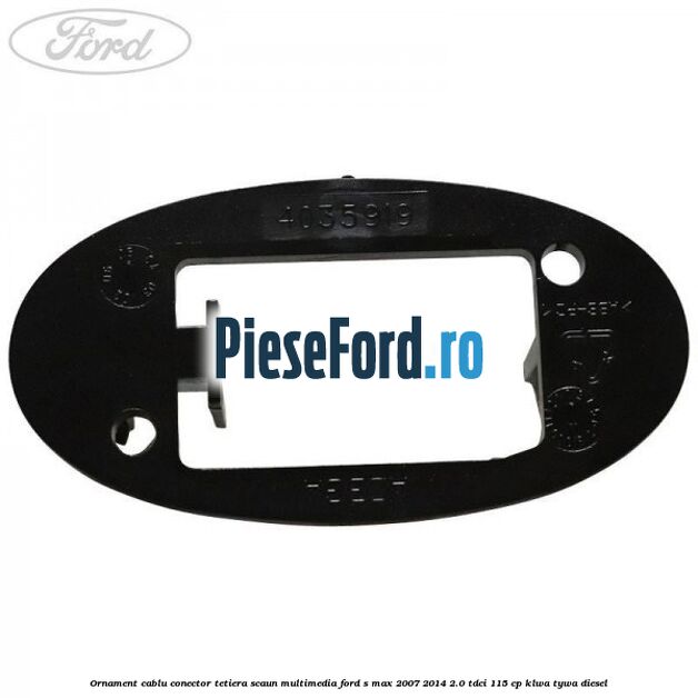 Ornament cablu conector tetiera scaun multimedia Ford S-Max 2007-2014 2.0 TDCi 115 cp KLWA, TYWA diesel