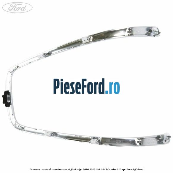 Ornament central consola cromat Ford Edge 2016-2018 2.0 TDCi Bi-Turbo 210 cp T9CE, T9CF diesel