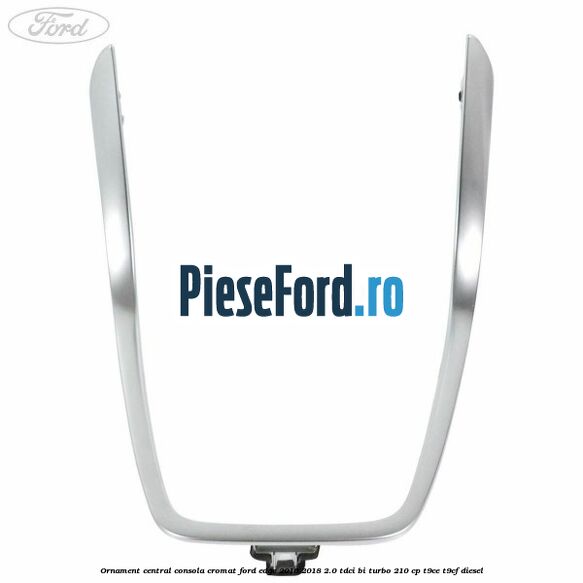 Ornament central consola cromat Ford Edge 2016-2018 2.0 TDCi Bi-Turbo 210 cp T9CE, T9CF diesel