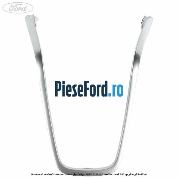 Ornament central consola cromat Ford Edge 2019-2022 2.0 EcoBlue AWD 238 cp YLCA, YLCB diesel