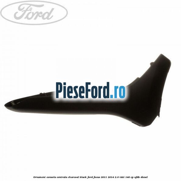 Ornament consola centrala charcoal black Ford Focus 2011-2014 2.0 TDCi 140 cp UFDB diesel