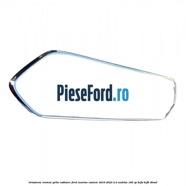 Ornament cromat grila radiator Ford Tourneo Custom 2019-2023 2.0 EcoBlue 185 cp BCFA, BCFB diesel