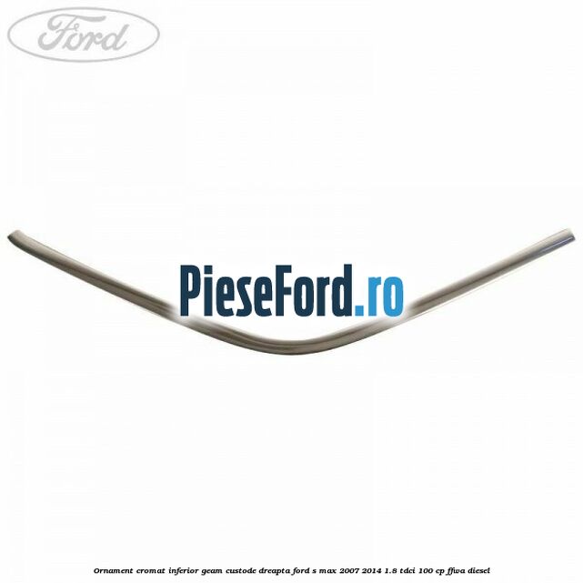 Ornament cromat inferior geam custode dreapta Ford S-Max 2007-2014 1.8 TDCi 100 cp FFWA diesel
