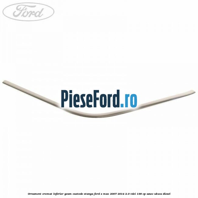 Ornament cromat inferior geam custode stanga Ford S-Max 2007-2014 2.0 TDCi 136 cp AZWC, UKWA diesel