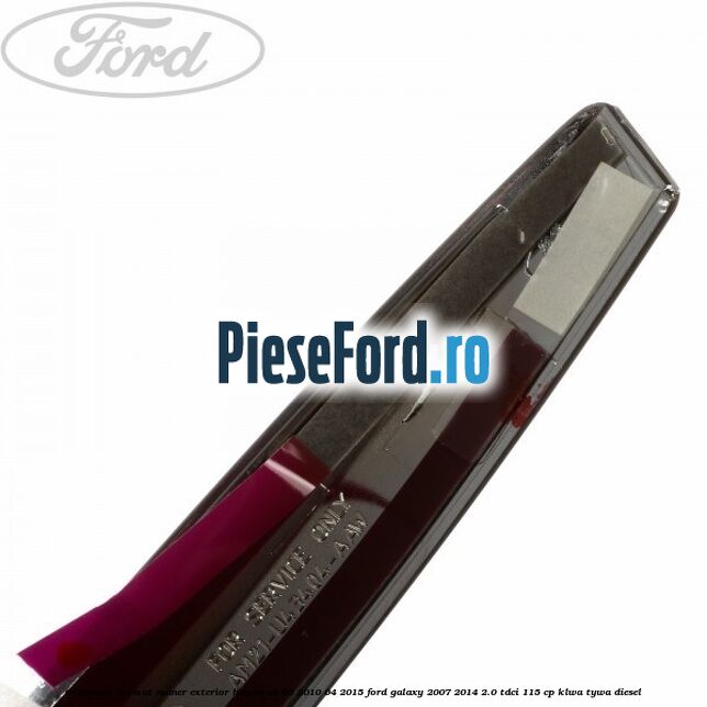 Ornament cromat maner exterior hayon an 03/2010-04/2015 Ford Galaxy 2007-2014 2.0 TDCi 115 cp KLWA, TYWA diesel
