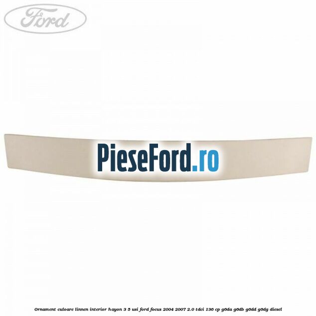 Ornament culoare linnen interior hayon 3/5 usi Ford Focus 2004-2007 2.0 TDCi 136 cp G6DA, G6DB, G6DD, G6DG diesel