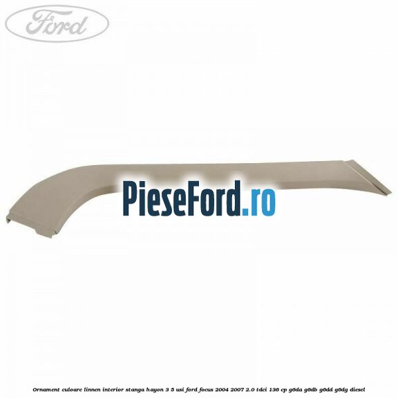 Ornament culoare linnen interior stanga hayon 3/5 usi Ford Focus 2004-2007 2.0 TDCi 136 cp G6DA, G6DB, G6DD, G6DG diesel