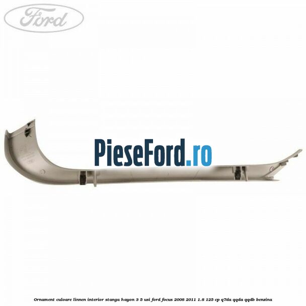 Ornament culoare linnen interior stanga hayon 3/5 usi Ford Focus 2008-2011 1.8 125 cp Ornament culoare linnen interior stanga hayon 3/5 usi Ford Focus 2008-2011 1.8 125 cp Q7DA, QQDA, QQDB benzina