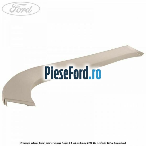 Ornament culoare linnen interior stanga hayon 3/5 usi Ford Focus 2008-2011 1.8 TDCi 115 cp KKDA diesel