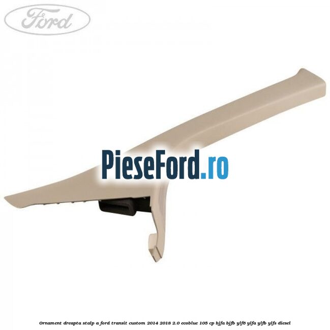 Ornament dreapta stalp A Ford Transit Custom 2014-2018 2.0 EcoBlue 105 cp BJFA, BJFB, YLF6, YLFA, YLFB, YLFS diesel
