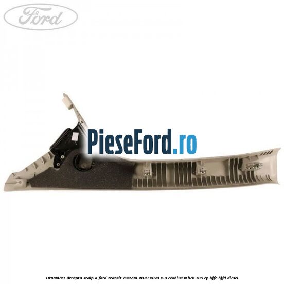 Ornament dreapta stalp A Ford Transit Custom 2019-2023 2.0 EcoBlue mHEV 105 cp BJFC, BJFD diesel