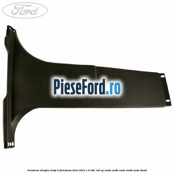 Ornament dreapta stalp B Ford Focus 2014-2018 1.5 TDCi 120 cp XWDA, XWDB, XWDC, XWDD, XWDE diesel