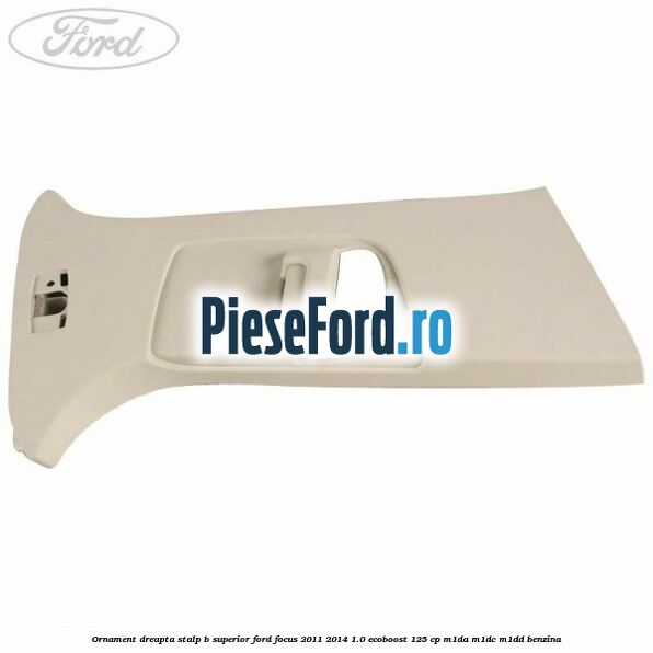 Ornament dreapta stalp B superior Ford Focus 2011-2014 1.0 EcoBoost 125 cp M1DA, M1DC, M1DD benzina