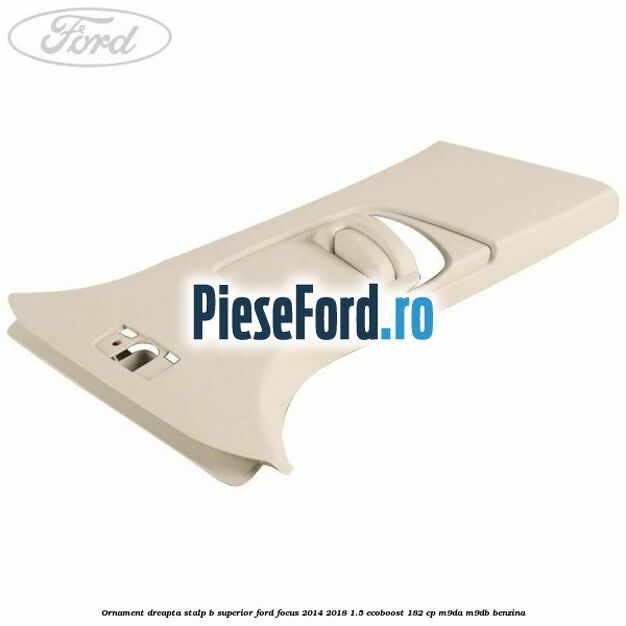 Ornament dreapta stalp B superior Ford Focus 2014-2018 1.5 EcoBoost 182 cp M9DA, M9DB benzina