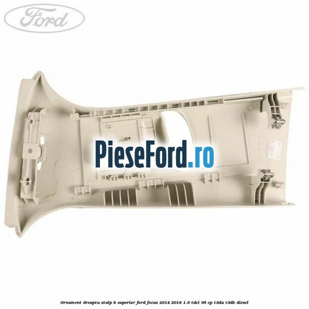 Ornament dreapta stalp B superior Ford Focus 2014-2018 1.6 TDCi 95 cp T3DA, T3DB diesel