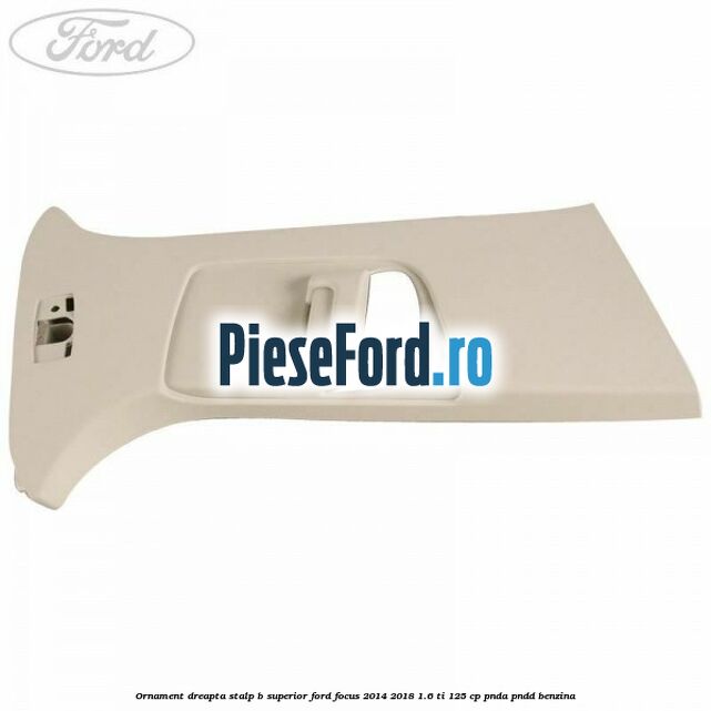 Ornament dreapta stalp B superior Ford Focus 2014-2018 1.6 Ti 125 cp Ornament dreapta stalp B superior Ford Focus 2014-2018 1.6 Ti 125 cp PNDA, PNDD benzina