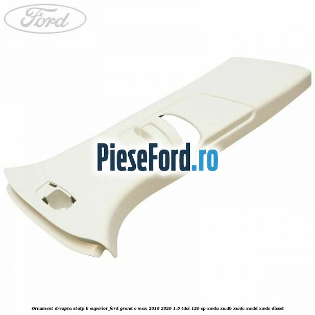 Ornament dreapta stalp B superior Ford Grand C-Max 2016-2020 1.5 TDCi 120 cp XWDA, XWDB, XWDC, XWDD, XWDE diesel