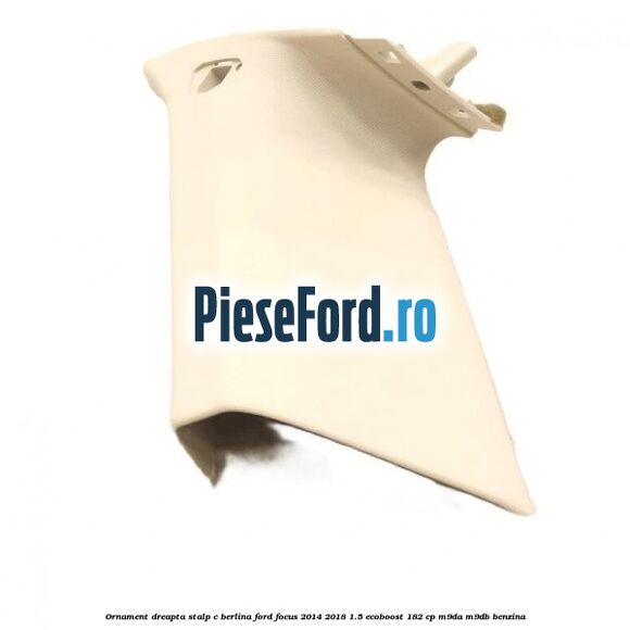 Ornament dreapta stalp C berlina Ford Focus 2014-2018 1.5 EcoBoost 182 cp M9DA, M9DB benzina