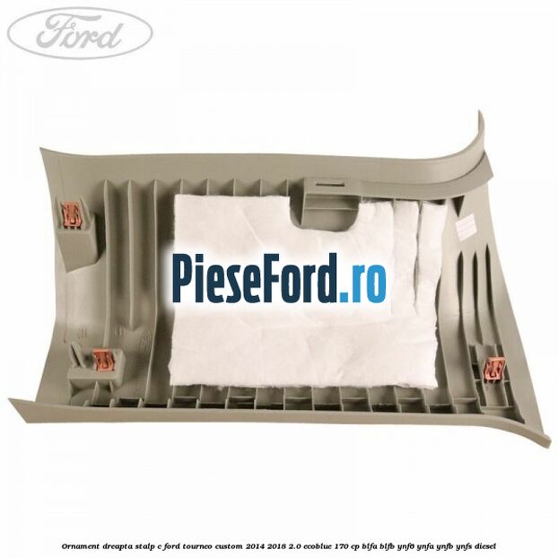 Ornament dreapta stalp C Ford Tourneo Custom 2014-2018 2.0 EcoBlue 170 cp BLFA, BLFB, YNF6, YNFA, YNFB, YNFS diesel