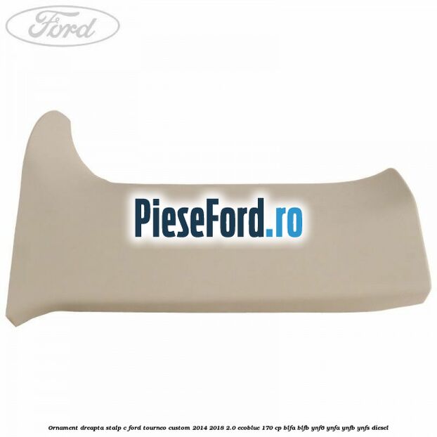 Ornament dreapta stalp C Ford Tourneo Custom 2014-2018 2.0 EcoBlue 170 cp BLFA, BLFB, YNF6, YNFA, YNFB, YNFS diesel