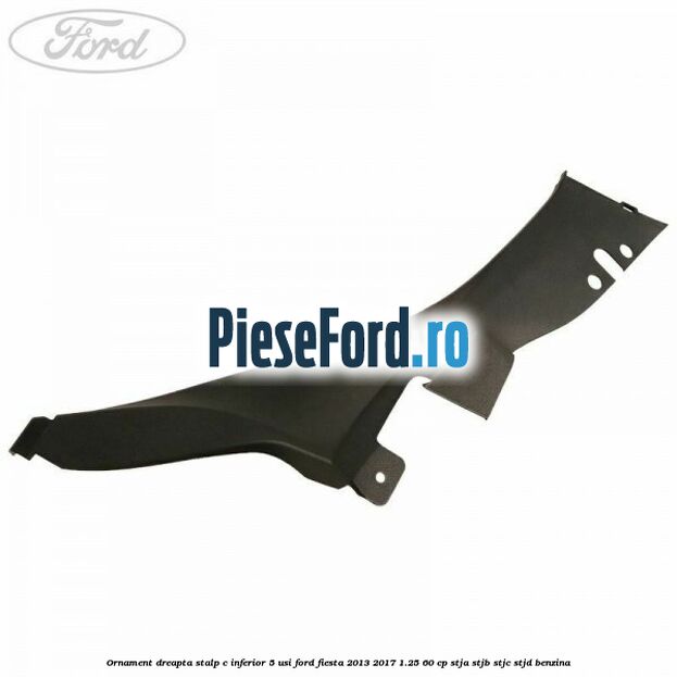 Ornament dreapta stalp C inferior 5 usi Ford Fiesta 2013-2017 1.25 60 cp STJA, STJB, STJC, STJD benzina