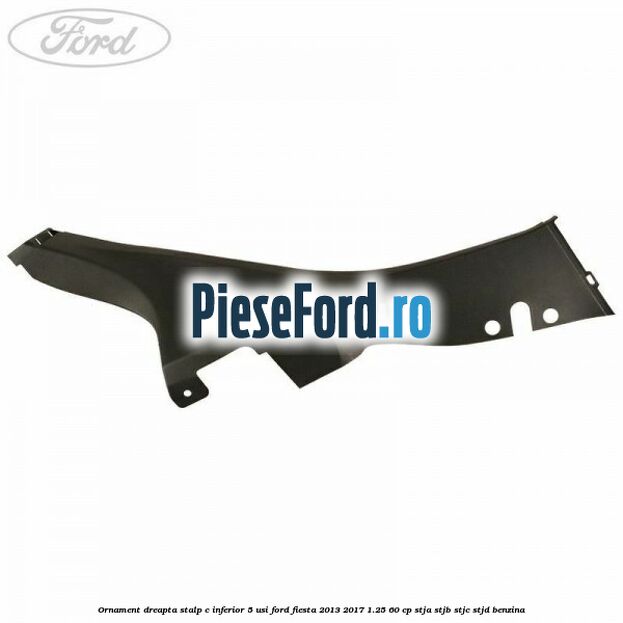 Ornament dreapta stalp C inferior 5 usi Ford Fiesta 2013-2017 1.25 60 cp STJA, STJB, STJC, STJD benzina