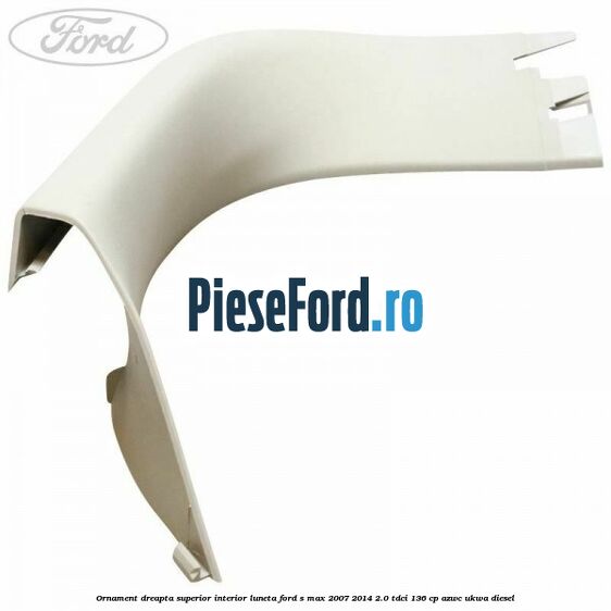 Ornament dreapta superior interior luneta Ford S-Max 2007-2014 2.0 TDCi 136 cp AZWC, UKWA diesel
