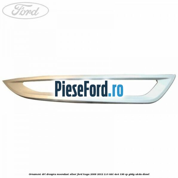 Ornament DRL dreapta moondust silver Ford Kuga 2008-2012 2.0 TDCi 4x4 136 cp G6DG, UKDA diesel