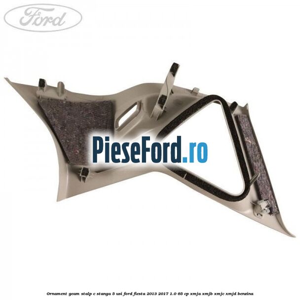 Ornament geam stalp C stanga 5 usi Ford Fiesta 2013-2017 1.0 65 cp XMJA, XMJB, XMJC, XMJD benzina