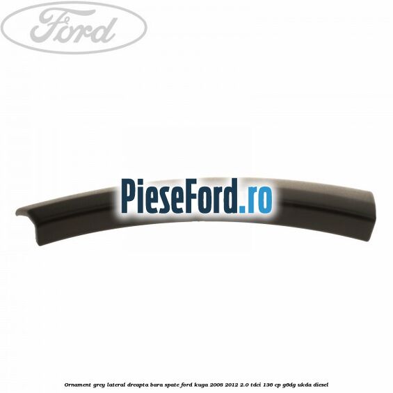 Ornament grey lateral dreapta bara spate Ford Kuga 2008-2012 2.0 TDCi 136 cp G6DG, UKDA diesel