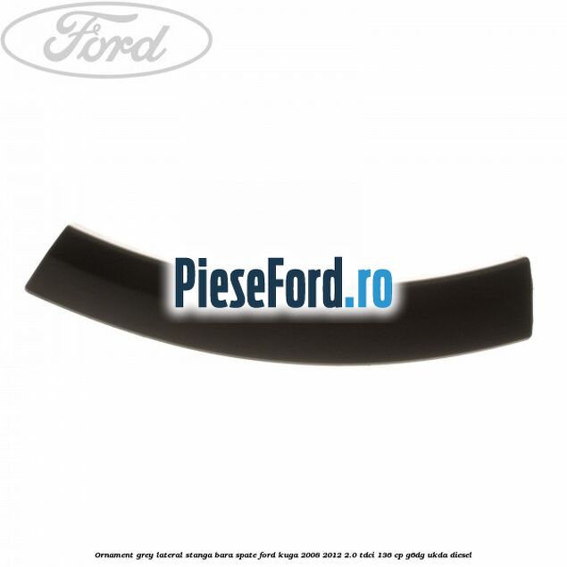 Ornament grey lateral stanga bara spate Ford Kuga 2008-2012 2.0 TDCi 136 cp G6DG, UKDA diesel