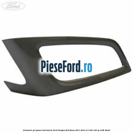 Ornament gri panou instrument bord dreapta Ford Focus 2011-2014 2.0 TDCi 163 cp TXDB diesel