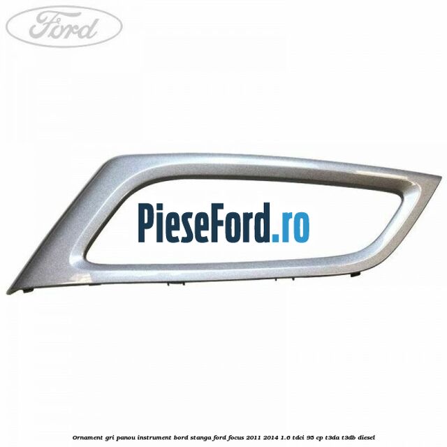 Ornament gri panou instrument bord stanga Ford Focus 2011-2014 1.6 TDCi 95 cp T3DA, T3DB diesel
