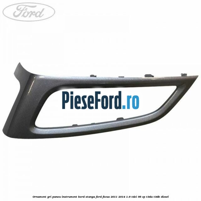 Ornament gri panou instrument bord stanga Ford Focus 2011-2014 1.6 TDCi 95 cp T3DA, T3DB diesel