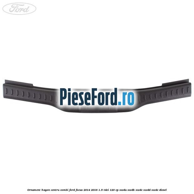Ornament hayon centru combi Ford Focus 2014-2018 1.5 TDCi 120 cp XWDA, XWDB, XWDC, XWDD, XWDE diesel