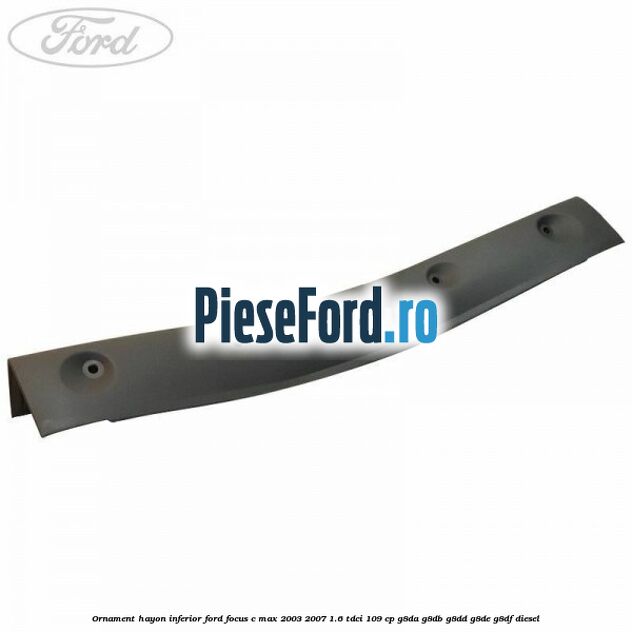 Ornament hayon inferior Ford Focus C-Max 2003-2007 1.6 TDCi 109 cp G8DA, G8DB, G8DD, G8DE, G8DF diesel
