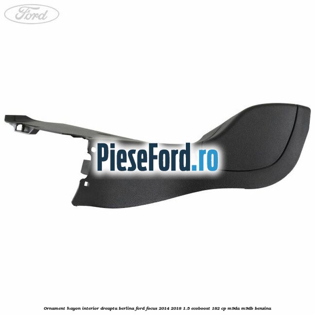 Ornament hayon interior dreapta berlina Ford Focus 2014-2018 1.5 EcoBoost 182 cp M9DA, M9DB benzina