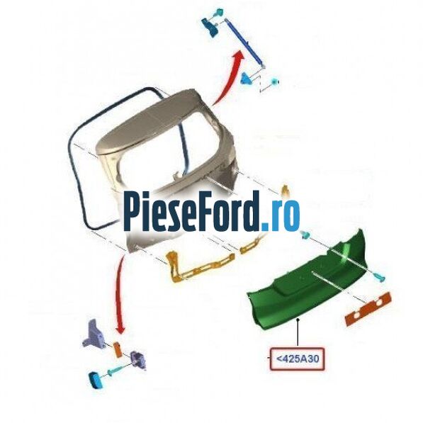 Ornament hayon primerizat 4 usi combi Ford Focus 2011-2014 1.0 EcoBoost 100 cp Ornament hayon primerizat 4 usi combi Ford Focus 2011-2014 1.0 EcoBoost 100 cp M2DA, M2DB, M2DC, SFDA, SFDB benzina