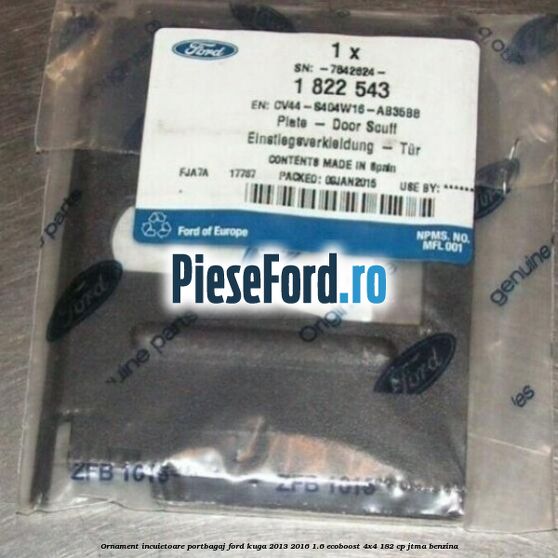 Ornament incuietoare portbagaj Ford Kuga 2013-2016 1.6 EcoBoost 4x4 182 cp JTMA benzina