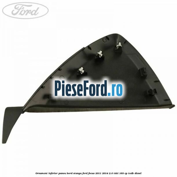 Ornament inferior panou bord stanga Ford Focus 2011-2014 2.0 TDCi 163 cp TXDB diesel