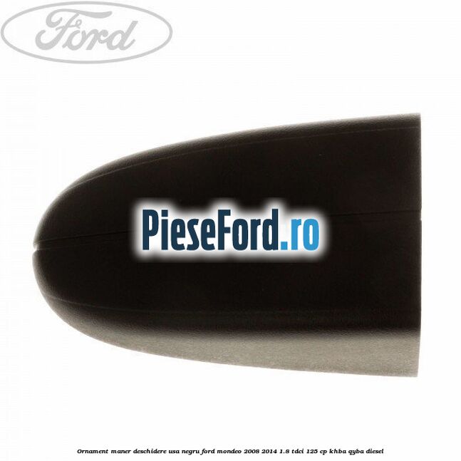 Ornament maner deschidere usa, negru Ford Mondeo 2008-2014 1.8 TDCi 125 cp KHBA, QYBA diesel