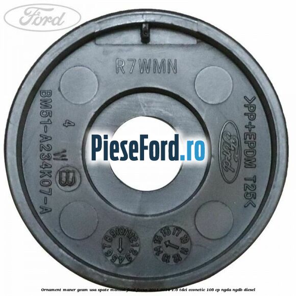 Ornament maner geam usa spate manual Ford Focus 2011-2014 1.6 TDCi ECOnetic 105 cp NGDA, NGDB diesel