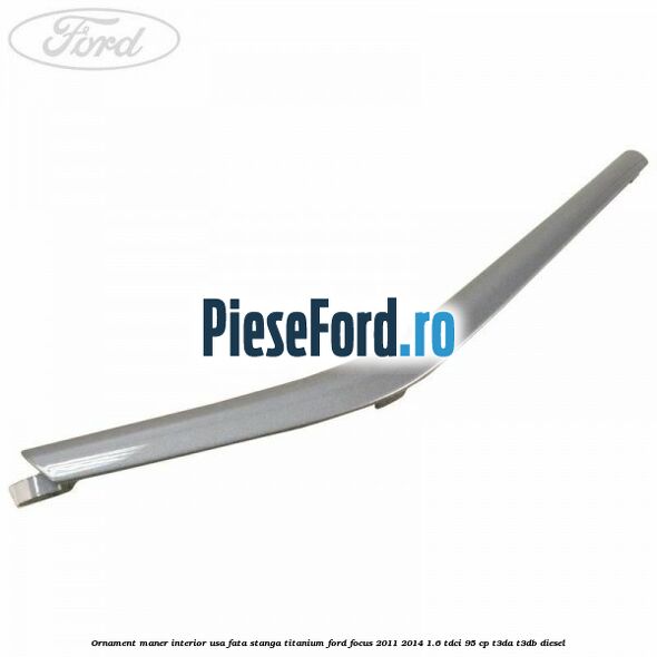Ornament maner interior usa fata stanga Titanium Ford Focus 2011-2014 1.6 TDCi 95 cp T3DA, T3DB diesel