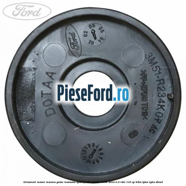 Ornament maner macara geam manuala spate Ford Mondeo 2008-2014 2.0 TDCi 115 cp KLBA, LPBA, TYBA diesel