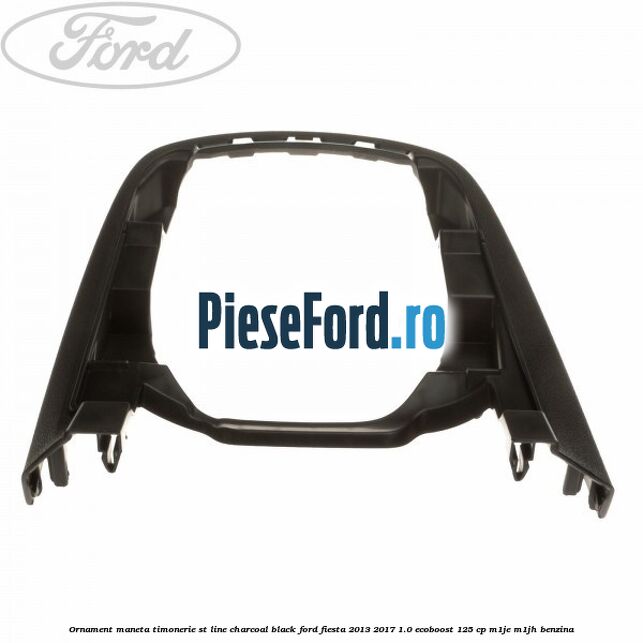 Ornament maneta timonerie ST Line charcoal black Ford Fiesta 2013-2017 1.0 EcoBoost 125 cp M1JE, M1JH benzina