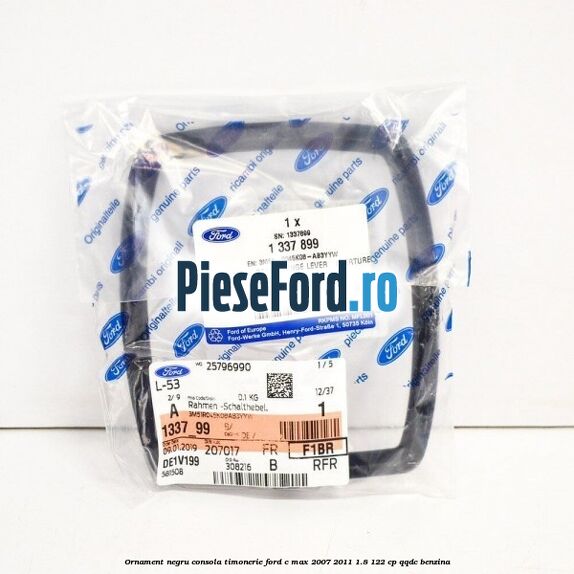 Ornament negru consola timonerie Ford C-Max 2007-2011 1.8 122 cp QQDC benzina