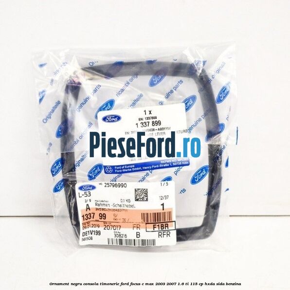 Ornament negru consola timonerie Ford Focus C-Max 2003-2007 1.6 Ti 115 cp HXDA, SIDA benzina