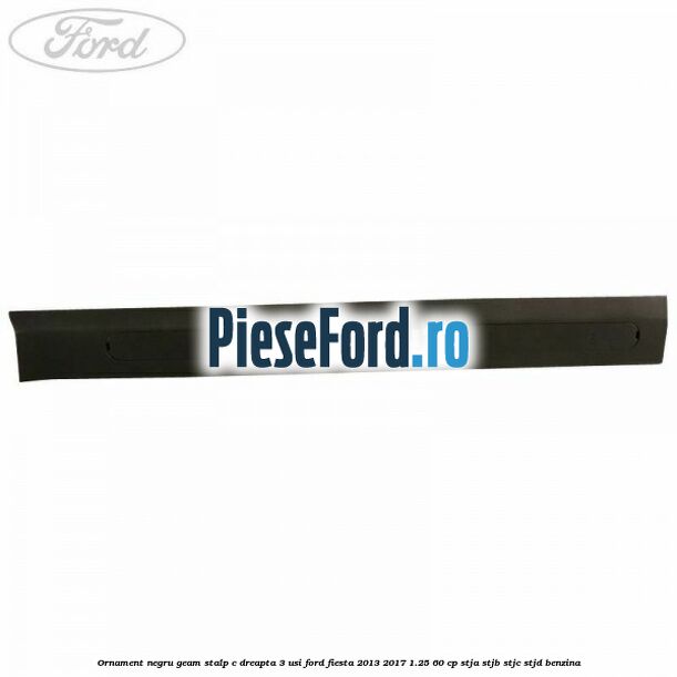 Ornament negru geam stalp C dreapta 3 usi Ford Fiesta 2013-2017 1.25 60 cp STJA, STJB, STJC, STJD benzina