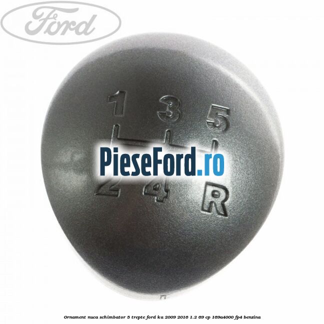 Ornament nuca schimbator 5 trepte Ford Ka 2009-2016 1.2 69 cp 169A4000, FP4 benzina