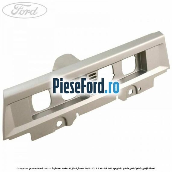 Ornament panou bord centru inferior seria 32 Ford Focus 2008-2011 1.6 TDCi 109 cp G8DA, G8DB, G8DD, G8DE, G8DF diesel